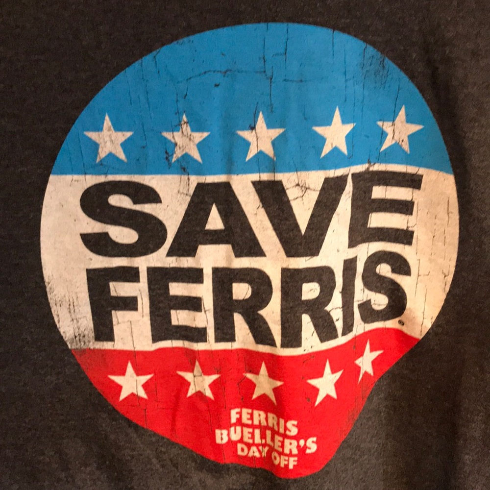 This is a t-shirt with Save Ferris on the front - Picture 3 of 4